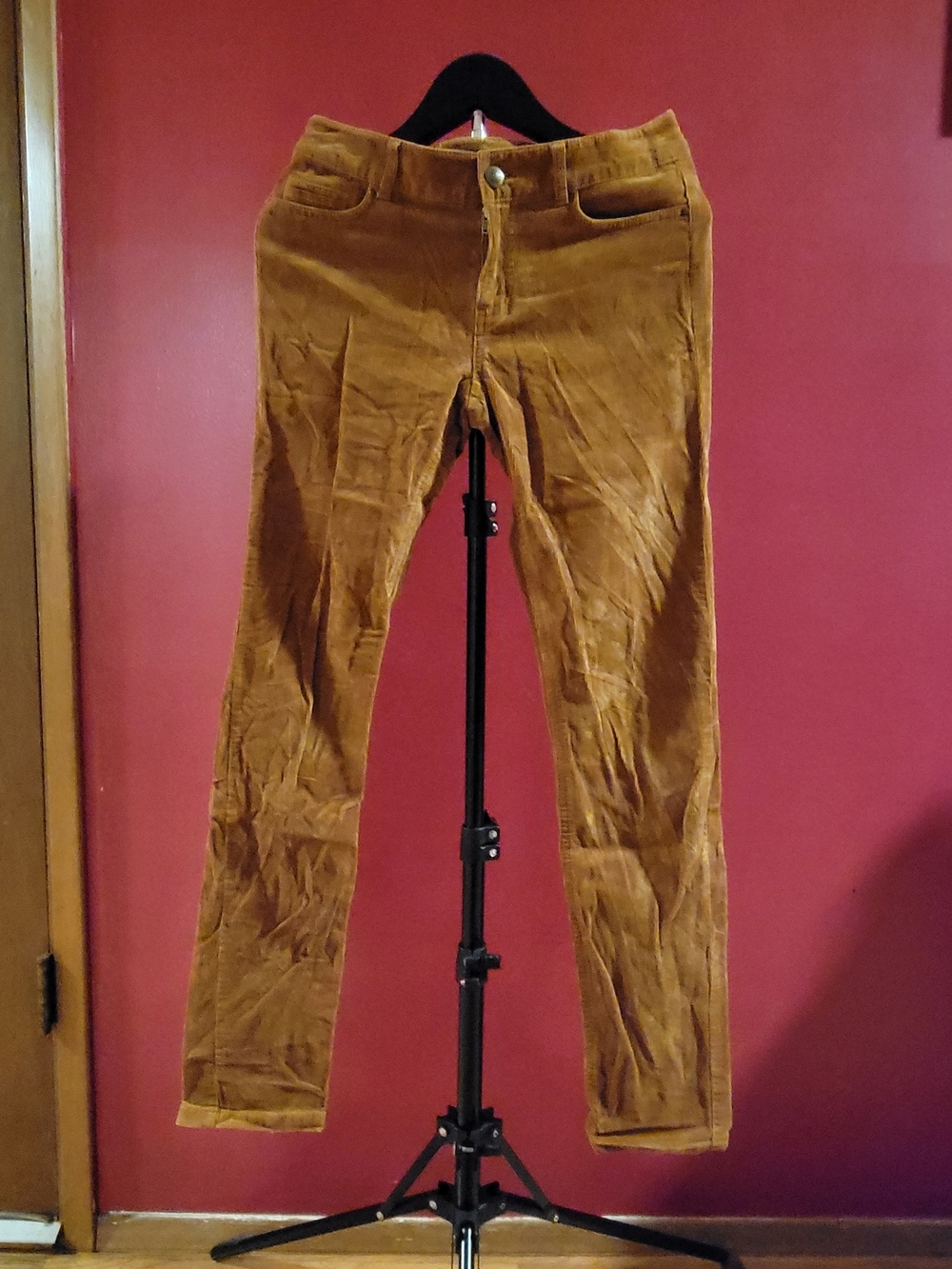 ESPRIT-Brown Women's Corduroy Jeans - Slim Fit